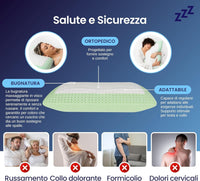 Coppia | Cuscino Anti Russamento bio Apollo - 72x42x12cm