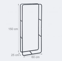 Mensola portalegna in acciaio cm 150 13_0002176