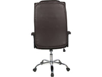 Poltrona da Ufficio Regolabile Marrone PVC Habitat et Jardin