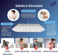 Coppia | Cuscino per recupero muscolare a taglio laser in grafite - Lunar - 72x42x16cm