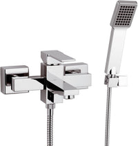 Rubinetto esterno per vasca con doccia duplex - serie qubika