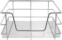 Tirare Fuori Cestini in Acciaio da Cucina Cestelli Organizzazione Credenza da 40cm