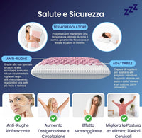 Coppia | Cuscino AntiRughe - Proteggi la Pelle - Venere - 12x42x12cm