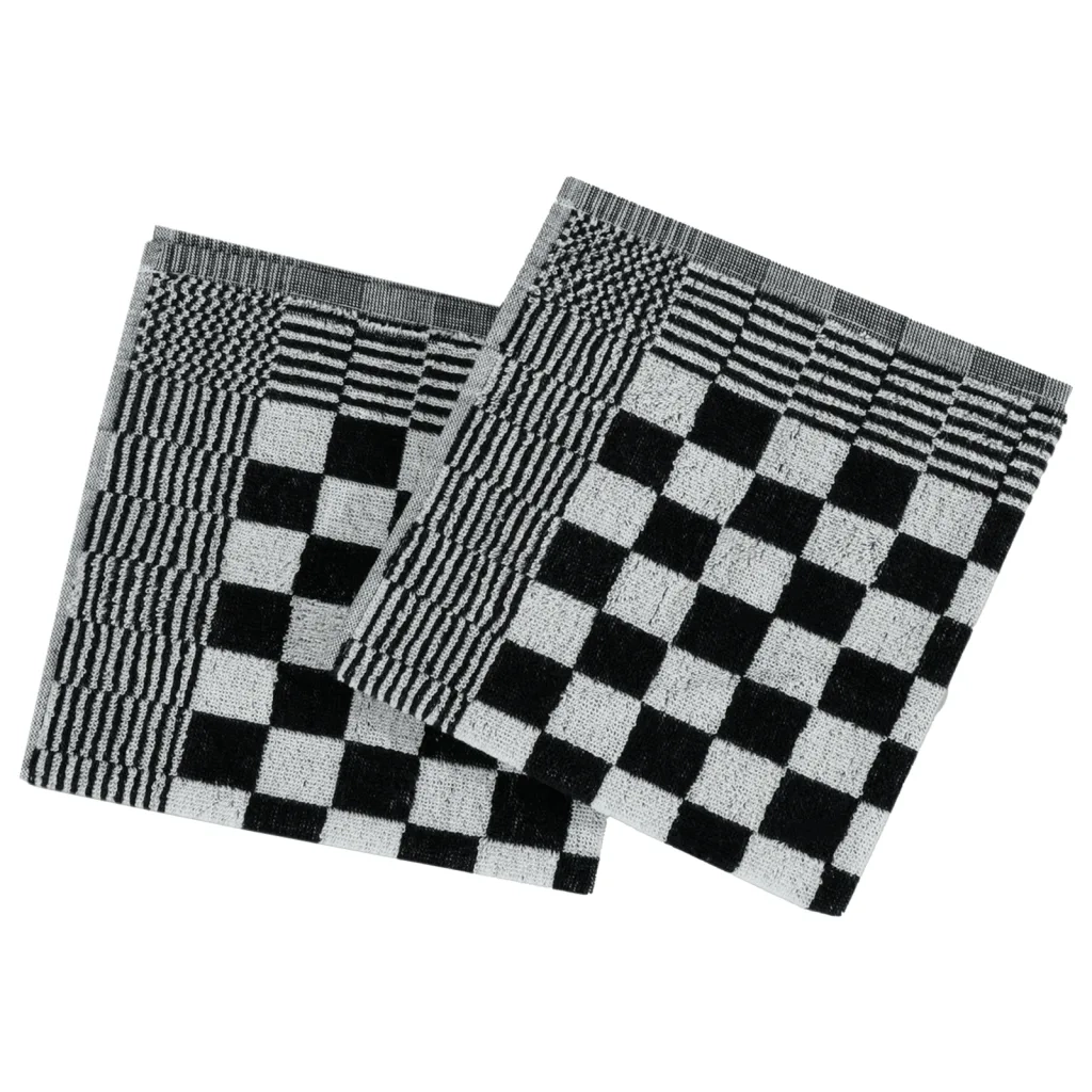 Set Strofinacci 50 pz in Cotone Nero e Bianco 136293