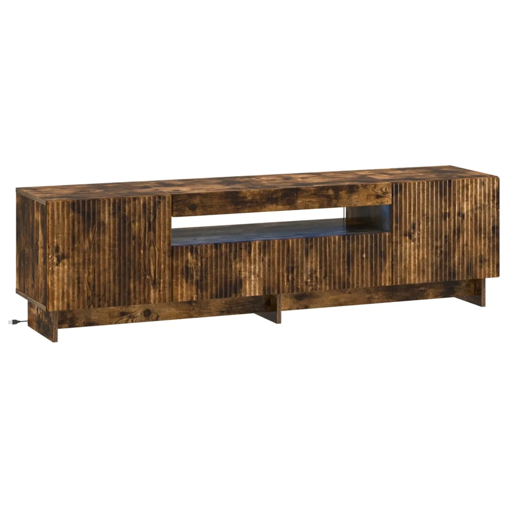Mobile TV LED Rovere Fumo Legno ingegnerizzato 896030