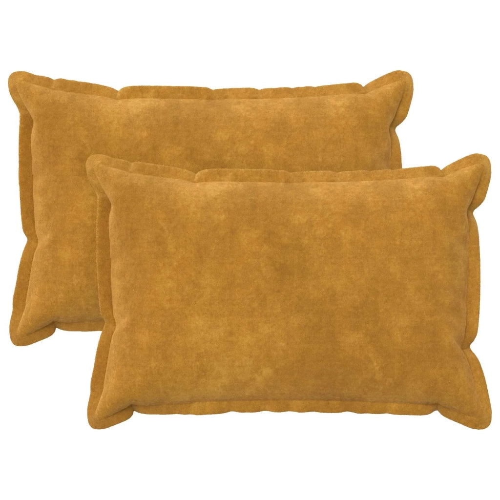 Federa 2 pcs HOUTEN Giallo 30 x 50 cm Fleece in microfibra 916191