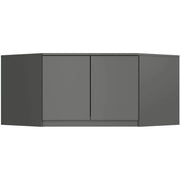 Sopralzo per armadio AKORD S100 Grigio Grafite 100 cm 2 ante 100x50x55 cm