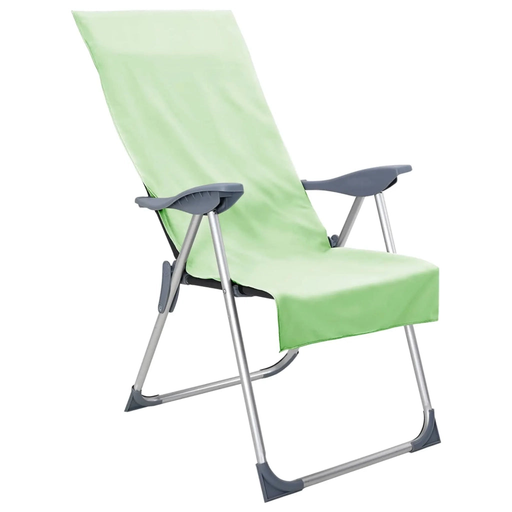 Asciugamani per Sedia Outdoor 2 pz | Teli per bagno Verde 130 x 60 cm