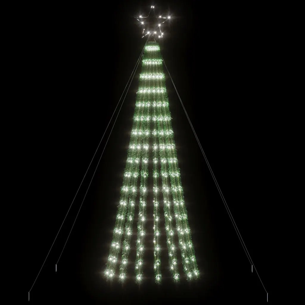Albero di Natale a LED 275 LED Bianco Freddo 180 cm 358065