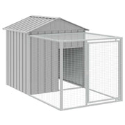 Pollaio/recinto con recinto chiaro 117 x 201 x 123 cm acciaio zincato grigio 02_0043958