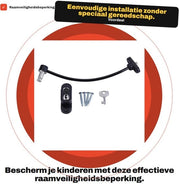 Barriera di sicurezza per porte - Protezione per bambini - Installazione facile - Griglia di sicurezza per finestre 

Modello: 
Specifica tecnica: 
Codice prodotto:
