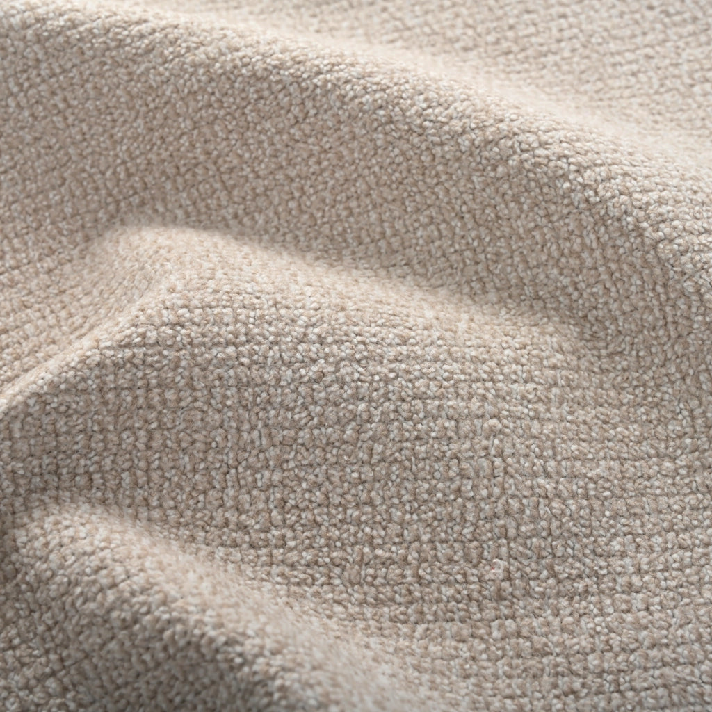 Sedia Girevole da Ufficio ¨C MINIMAL ¨C Chenille Beige, 5 Ruote, 360¡ã, 71x60x71 cm