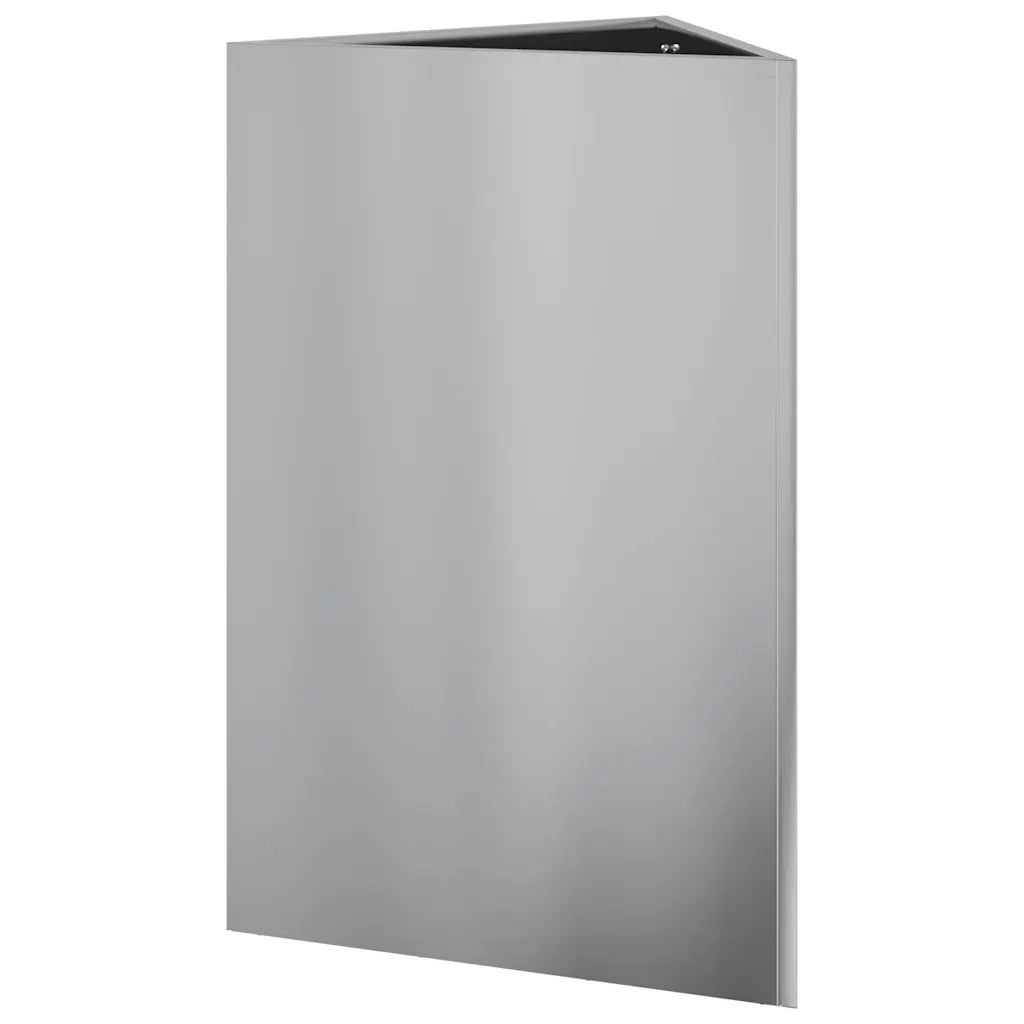Fioriera da Giardino Triangolare 50x43x75 cm Acciaio Zincato 851181
