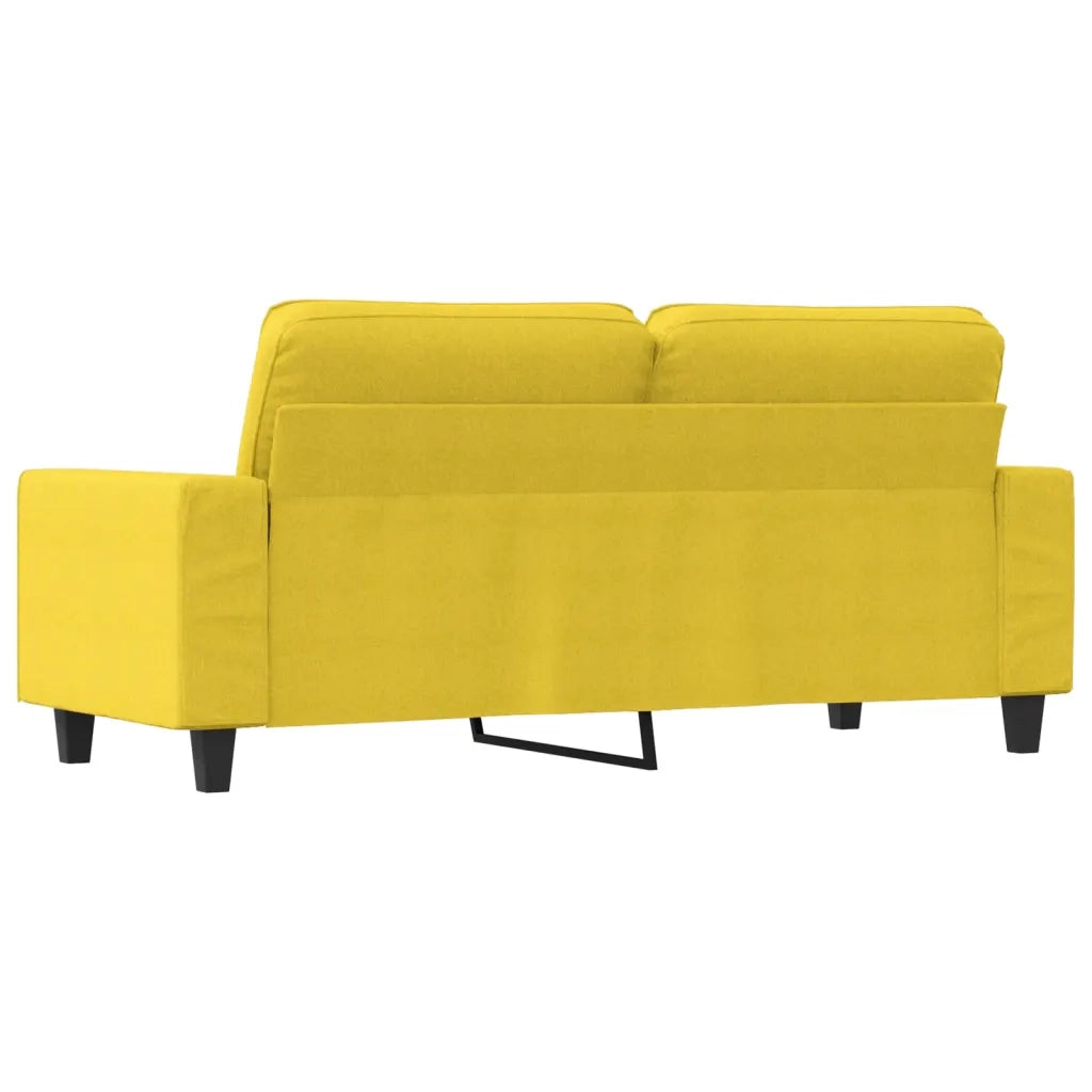 Divano | Divano da soggiorno | Sofa a 2 Posti Giallo Chiaro 140 cm in Tessuto