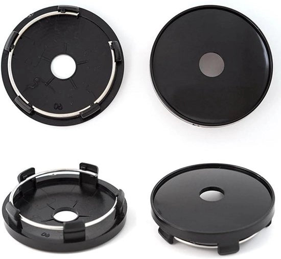 Naafdoppi per auto - 4 pezzi naafdoppi per copertura centrale del pneumatico doppi ABS plastica naafdoppi cerchioni accessori auto