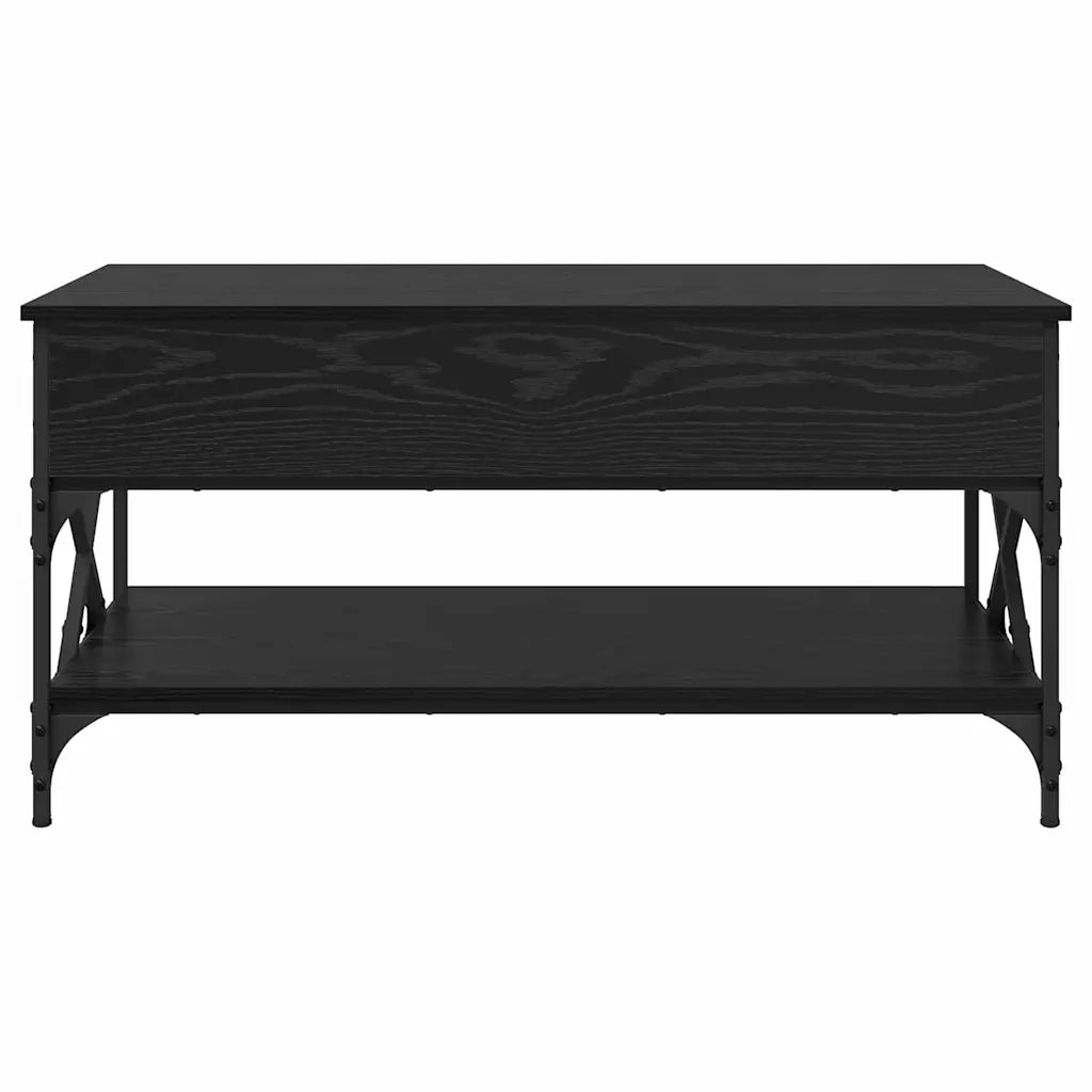 Tavolino da Salotto-Tavolino da soggiorno-Tavolo Rovere Nero 100 x 50 x 50 cm