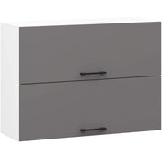 Mobile da cucina pensile sistema AKORD OLIWIA G2 Bianco, Grigio Grafite 80 cm 2 ante 80x30x58 cm