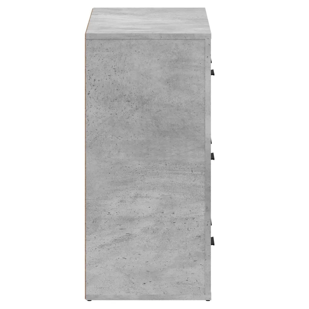 Credenze 2 pz | Madia | Buffet da pranzo | Armadio da pranzo Grigio Cemento in Legno Multistrato