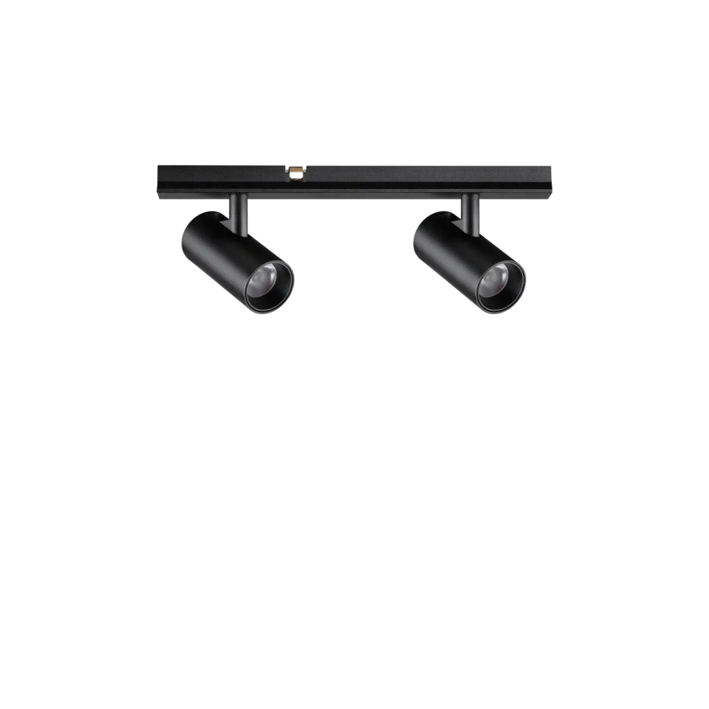 STICK SPOT DOUBLE LED COB BRIDGELUX 6 W 24° 400 lm 2700 K NERO