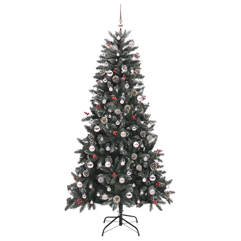 Albero di Natale artificiale con 300 LED Verde 210 cm 3395894