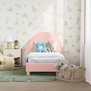 Struttura letto per bambini con testata Rosa 70 x 140 cm Bouclé