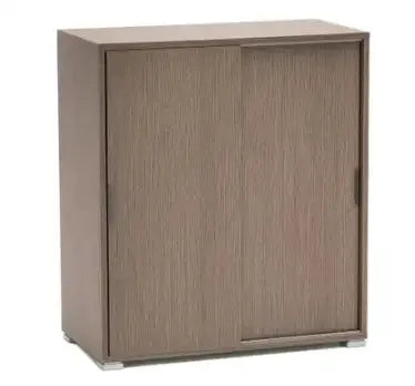 Armadietto 2 ante rovere grigio già montato L75 H85 P38