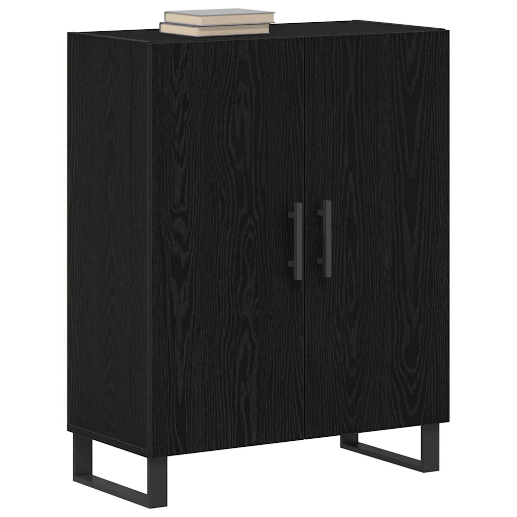 Credenza Rovere Nero 69,5 x 34 x 90 cm Legno ingegnerizzato 862875