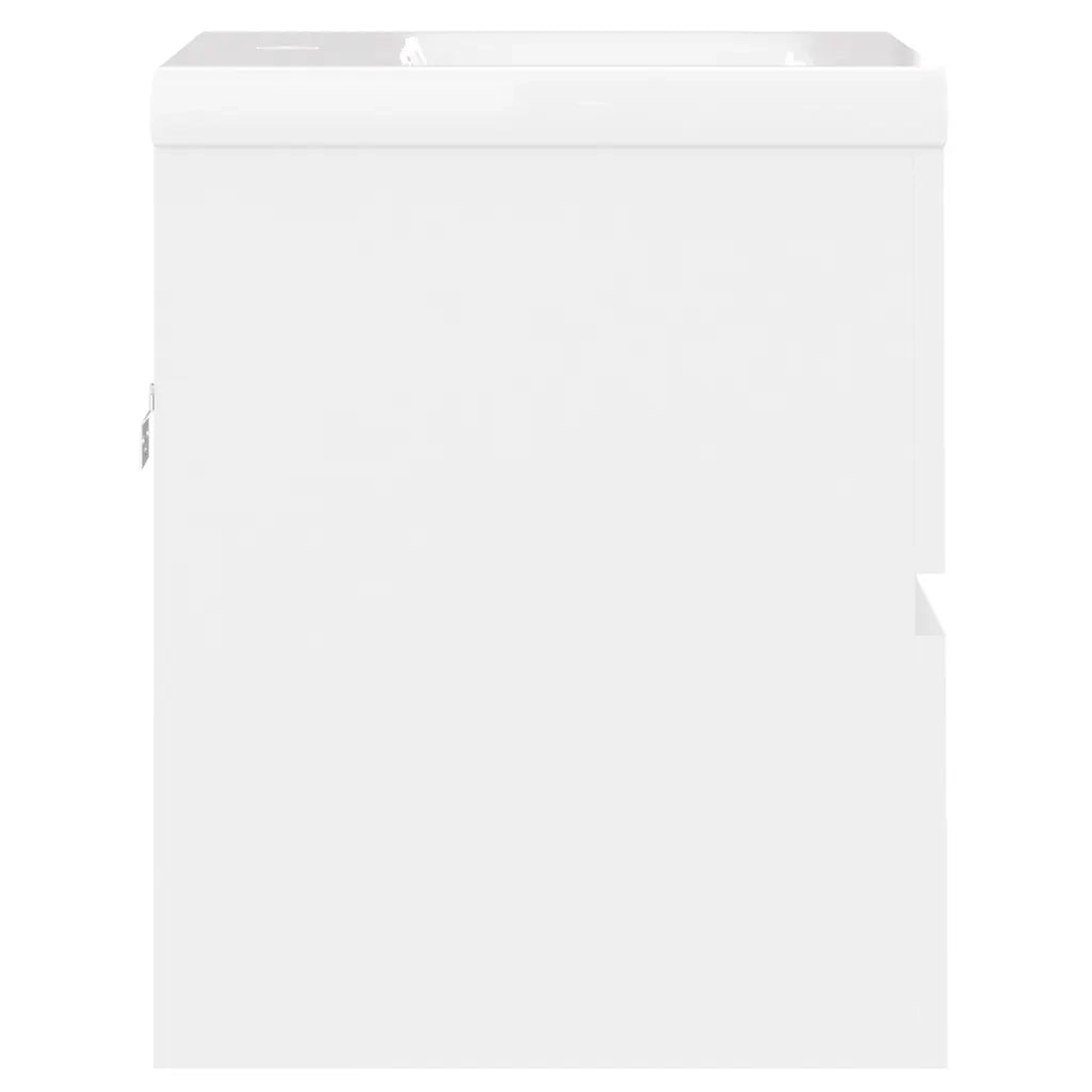 Mobile con Lavabo Integrat-Armadietto da Cucina-Lavandinoo Bianco in Legno Multistrato 715216