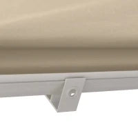 Tenda da Sole a Caduta con Rullo Avvolgibile e Angolazione Regolabile 0-120°, 180×70cm, Beige