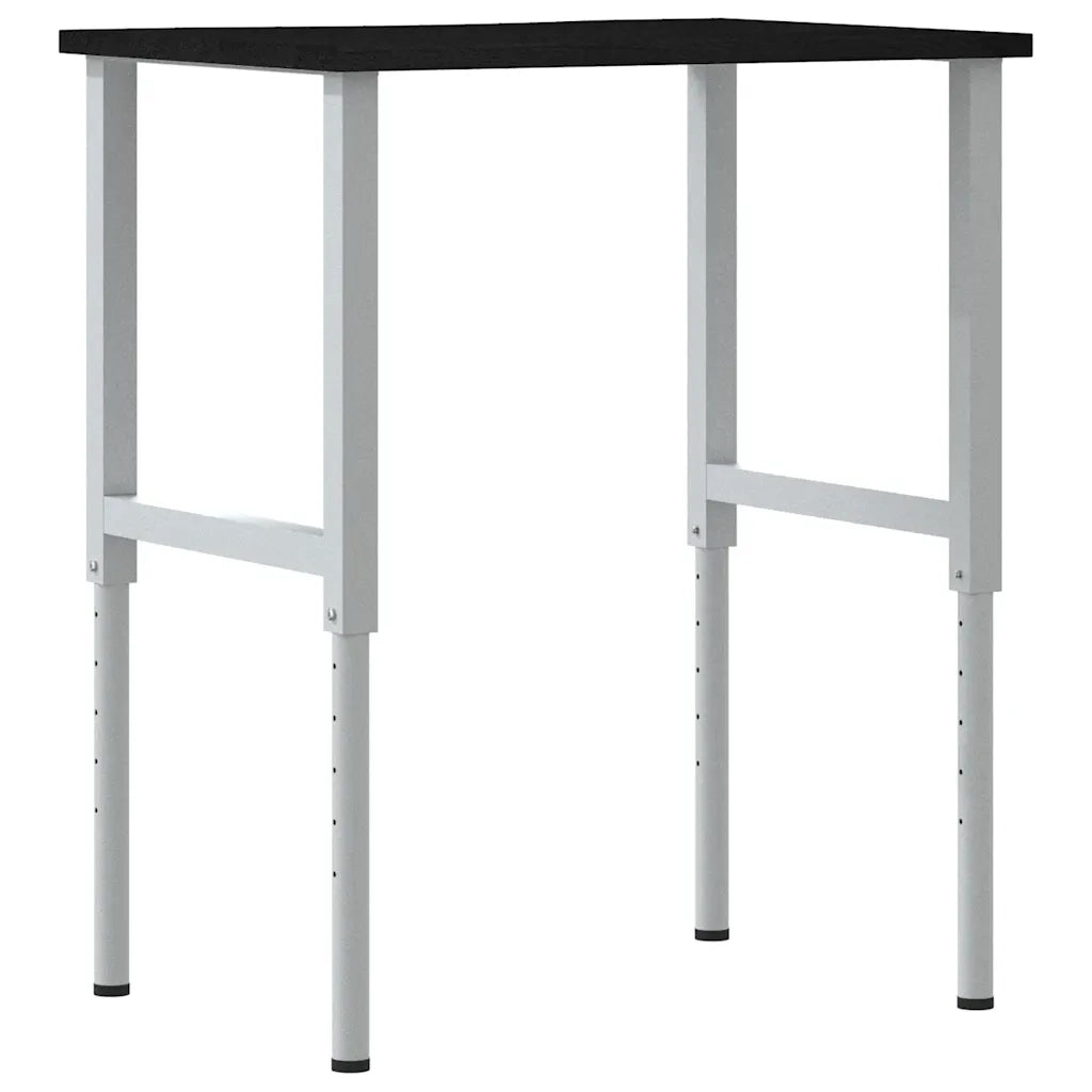 vidaXL Banco Lavoro Marrone Scuro 80x60x(71,5-98) cm Legno di Rovere