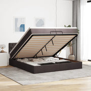 Struttura Letto Pouf con Materassi 200x200 cm in Tessuto 3312419