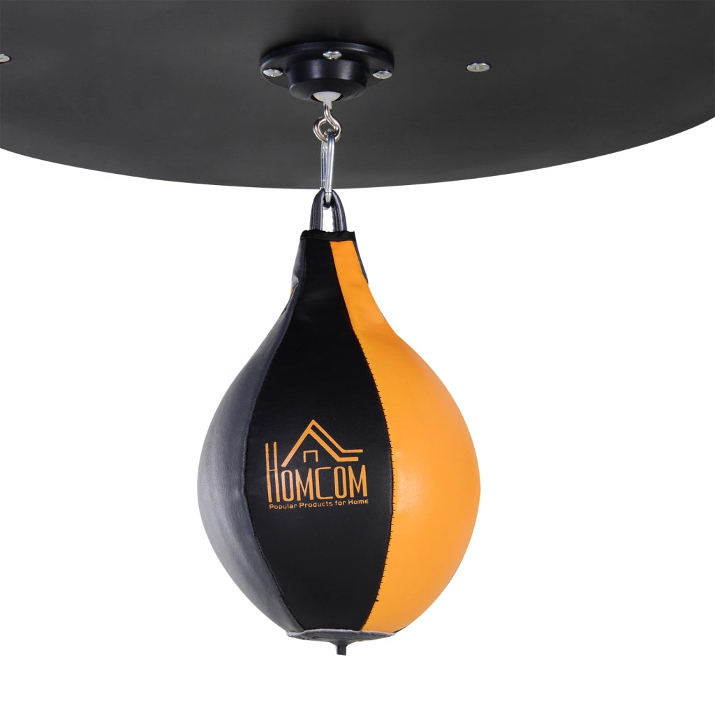 Supporto per Sacco da Boxe con Piedi ¨C zephmum ¨C Nero, Acciaio, con Sacco di Velocit¨¤