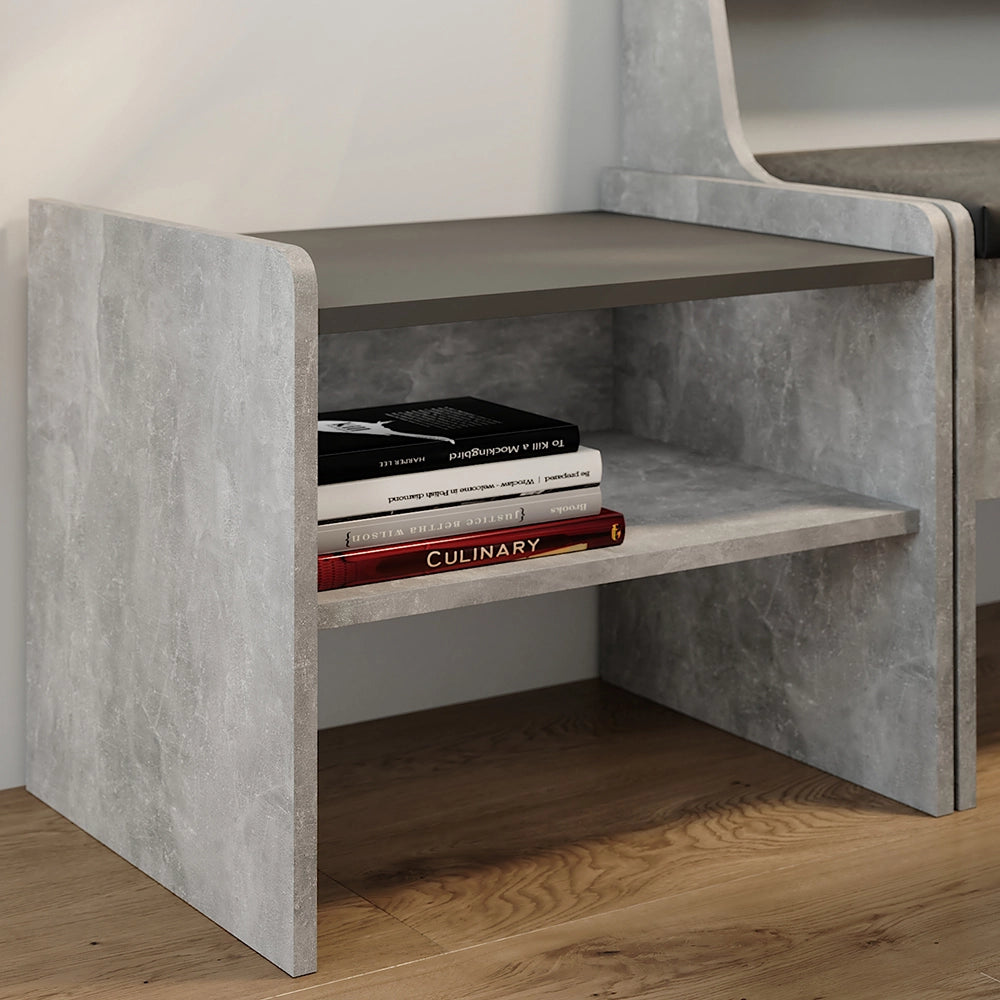 Vicco panca ad angolo Calcestruzzo/antracite 53.5 x 41.1 cm