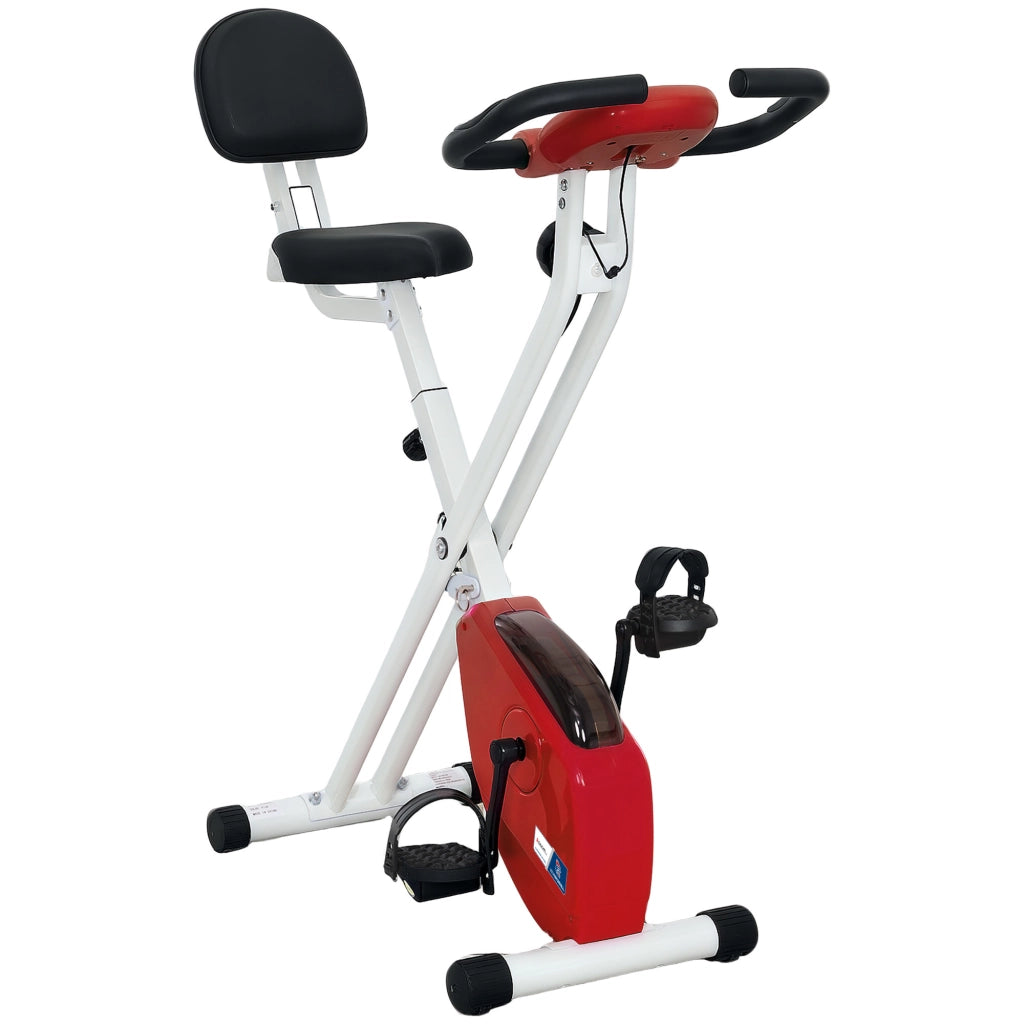 Bicicletta Ellittica Pieghevole ¨C Minimal ¨C 8 livelli resistenza, sella regolabile, rosso
