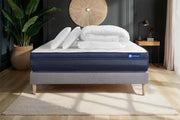Pacchetto letto completo - Materasso 160x200cm + Box spring con doghe (kit) + 2 cuscini + Piumino - Actimemo Tech