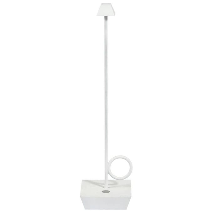 Broggi 4140117001 Bugia Lampada da tavolo ricaricabile LED dimmerabile IP54 7h autonomia colore Bianco
