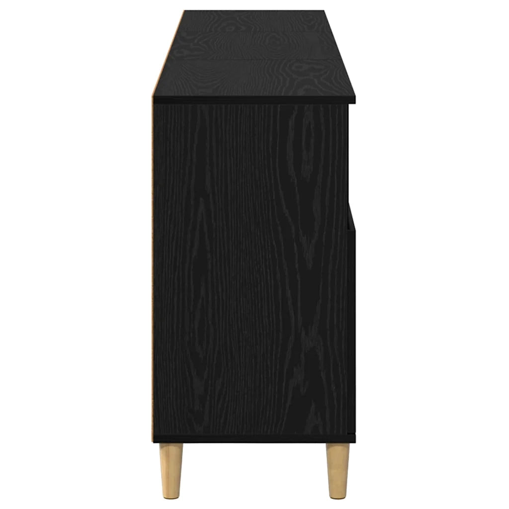 Sideboards 3 pcs Rovere Nero 60 x 35 x 70 cm Legno multistrato