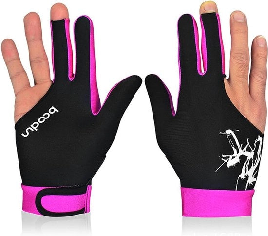 Manica da Biliardo Unisex - 3 Dita - Adatta a Destra/Sinistra - Per Pool & Snooker - Accessorio da Biliardo (L)