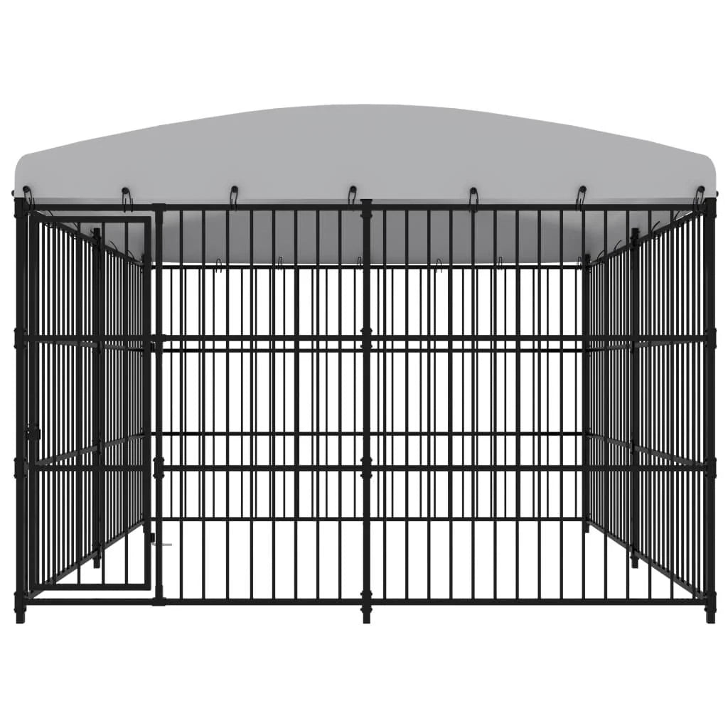 Cuccia da esterno Gabbia Parco per cani da esterno con tetto 300 x 300 x 210 cm 02_0000449