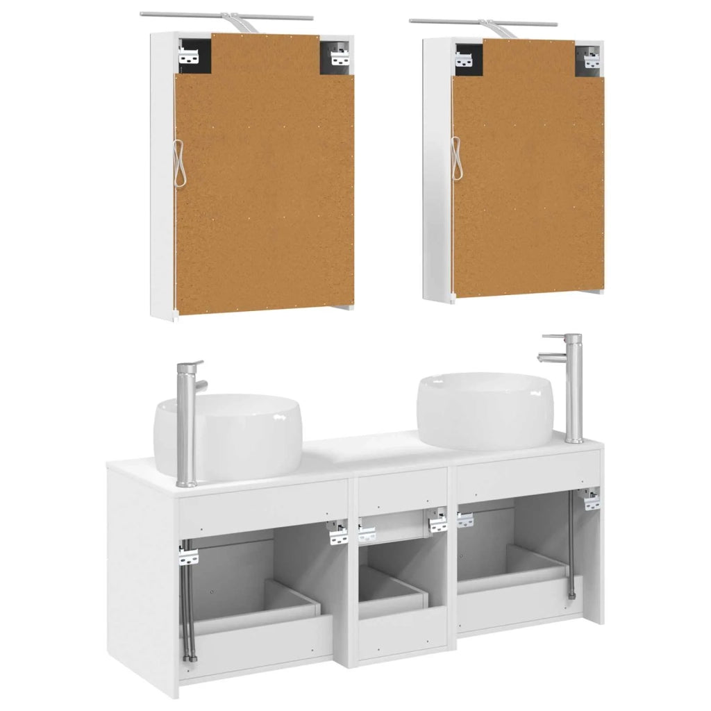 Set di mobili per il bagno 5 pcs Bianco 3407031