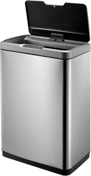 Ammasso immondizia - 30 litri - adatto alla cucina - in acciaio inox - 25 x 37,5 x 64,4 cm