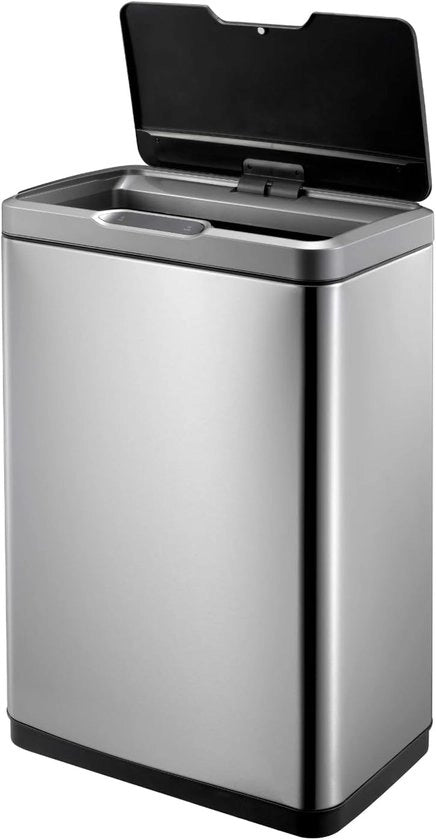 Ammasso immondizia - 30 litri - adatto alla cucina - in acciaio inox - 25 x 37,5 x 64,4 cm