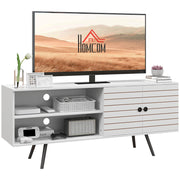 Mobile TV per Televisori 65 Pollici ¨C zephmum ¨C Bianco 145x38x65 cm