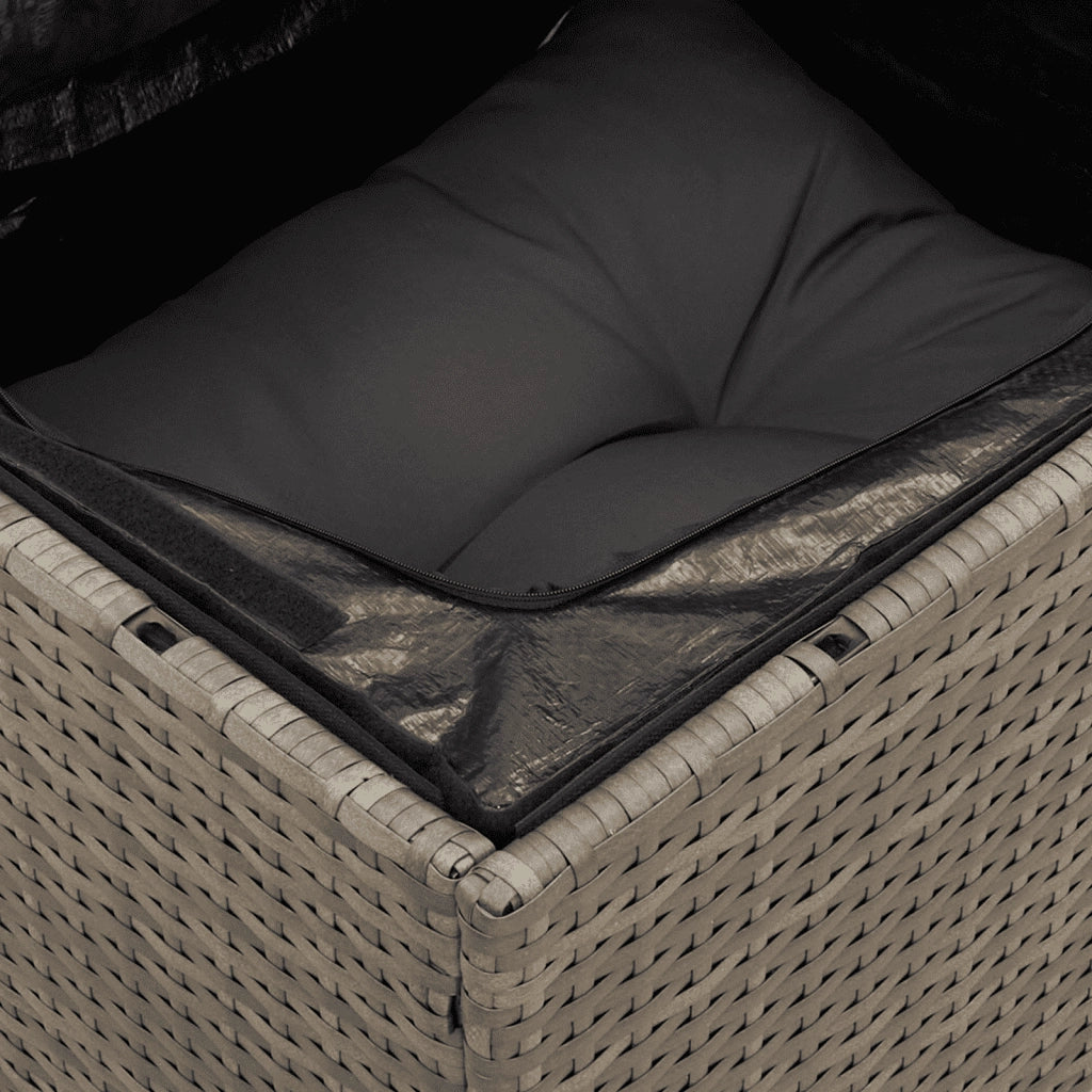 Set Divano da Giardino 6 pz con Cuscini Grigio in Polyrattan 3258259