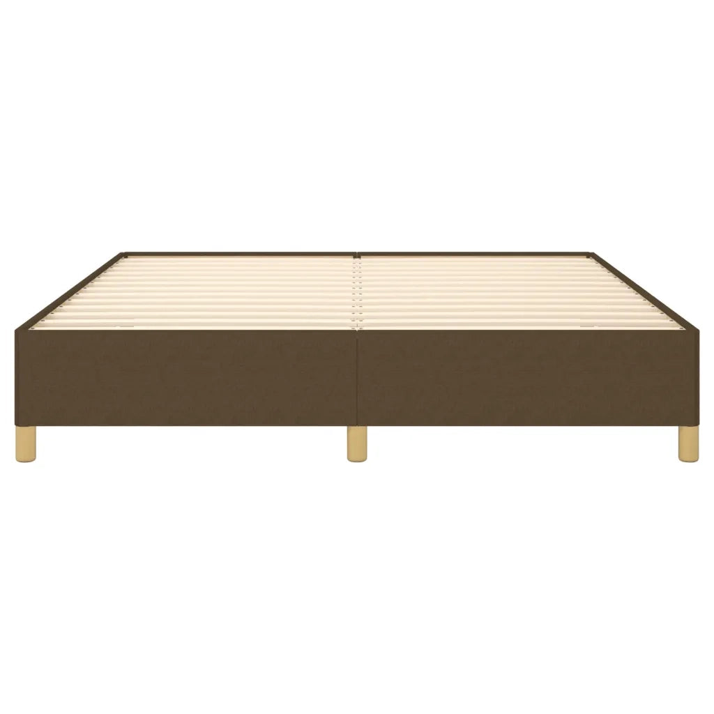 Giroletto senza Materasso Marrone Scuro 180x200 cm Tessuto 347184