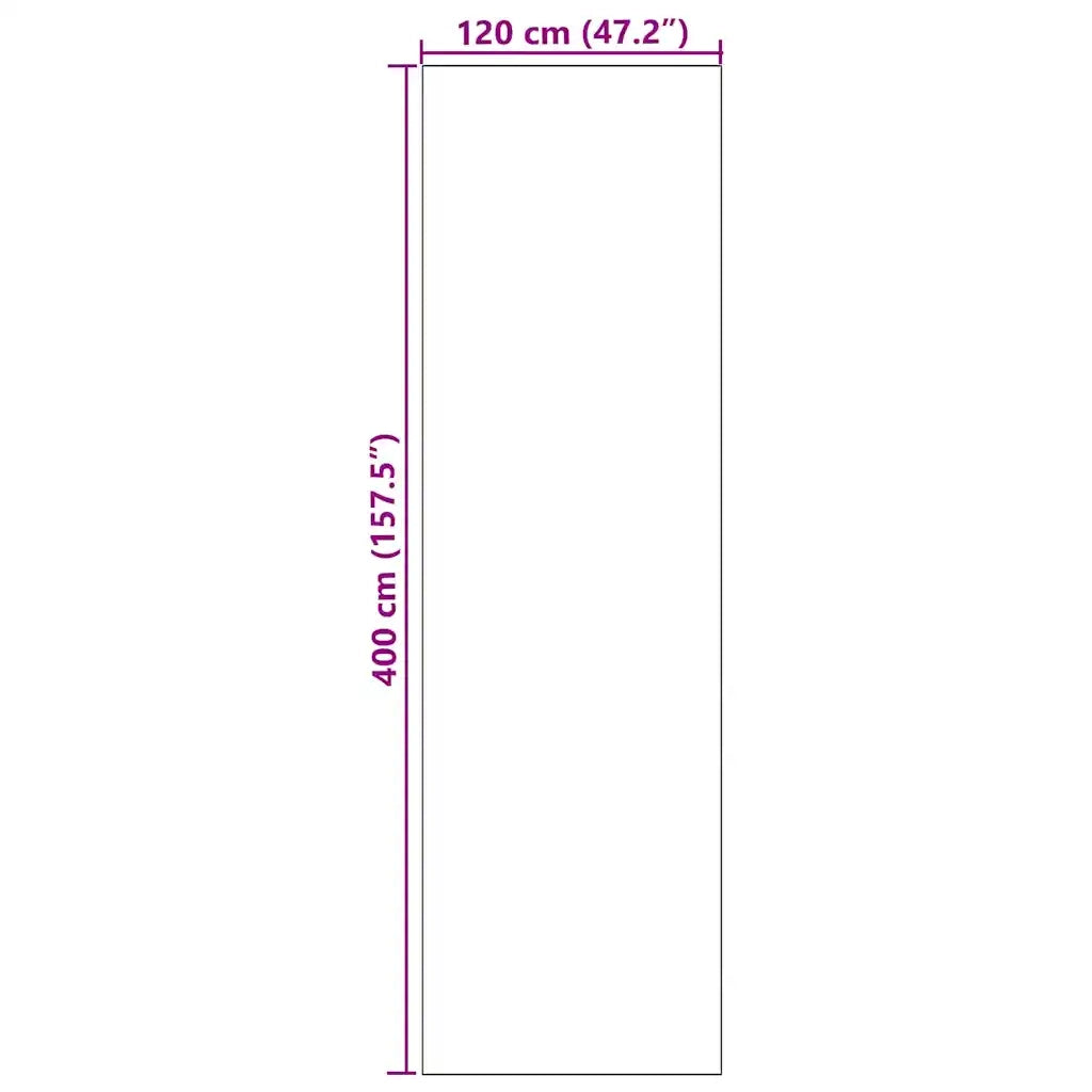 Tappetino Altro Nero 120 x 400 cm Poliammide e PVC 4100720