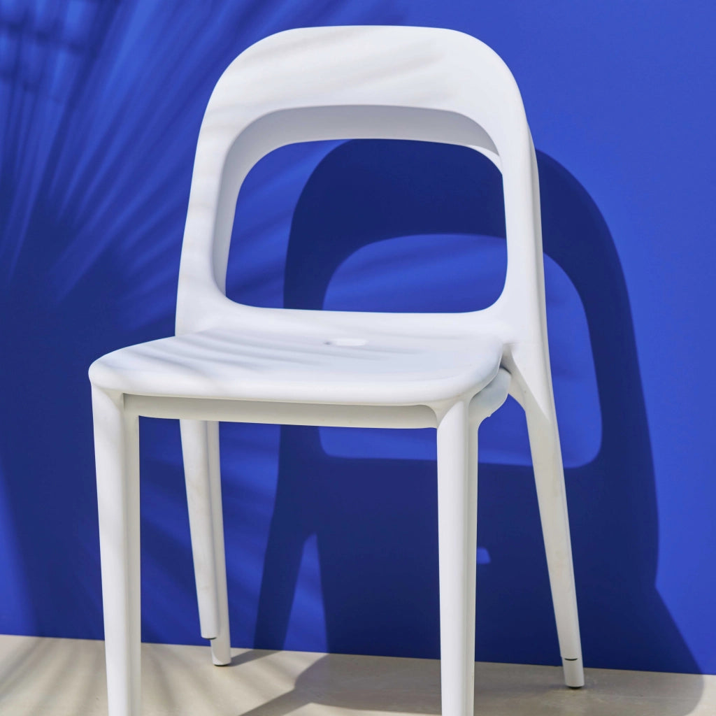 Oviala - Sedia in plastica bianca