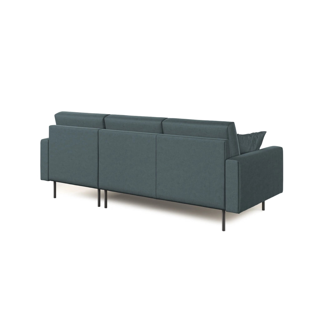 Arthur Divano moderno angolare in velluto morbido impermeabile T01 224 cm Sinistro petrolio 224 cm Sinistro petrolio