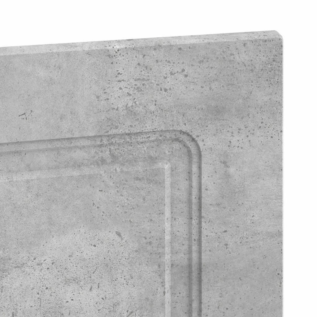 Testiera da Muro UTRECHT Grigio Cemento Legno ingegnerizzato 897848