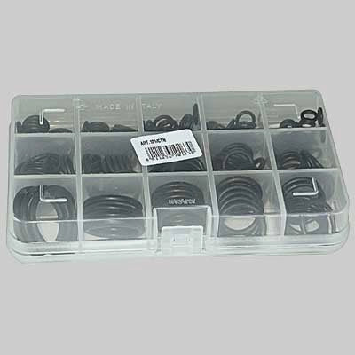 SCATOLA ORING ASSORTITI  219 pz per rubinetteria     MADE IN ITALY